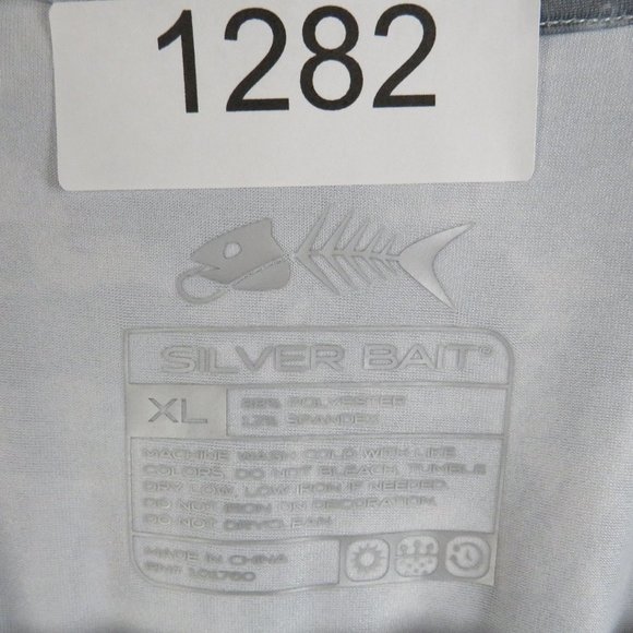 Silver Bait* Men's Short Sleeve Crew Neck Straight Hem Pullover Tee Shirt~XL - Picture 5 of 12